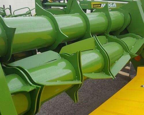 square bale feeder axial-rotors