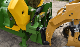 square bale feeder front-hitch