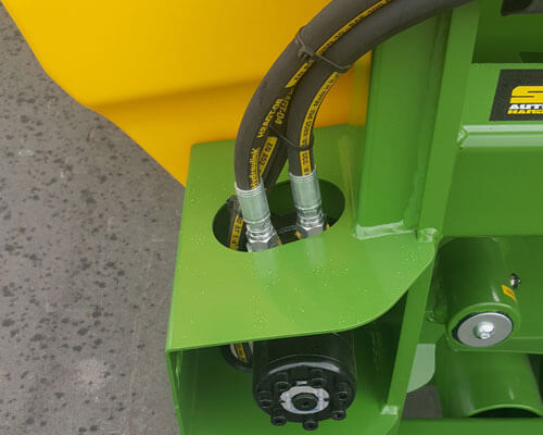 square bale feeder protected-motor