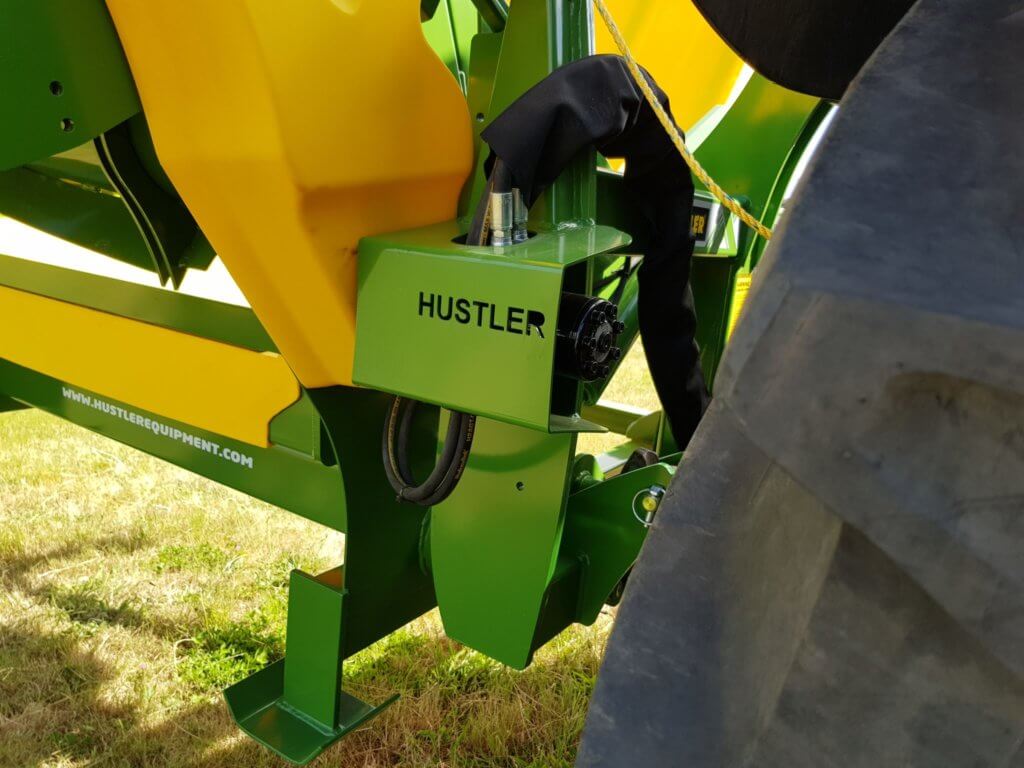 round bale feeder protected motor