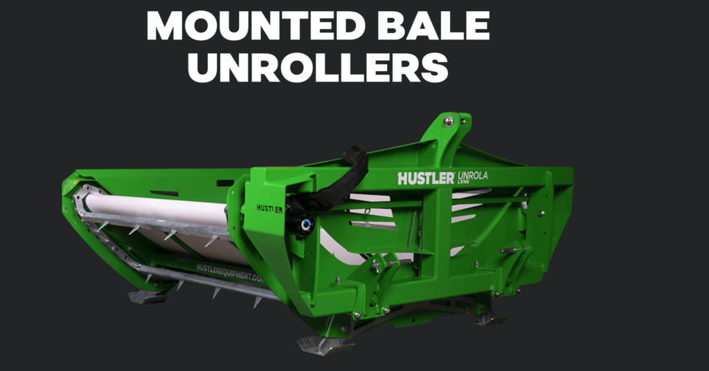 Mounted bale unrollers