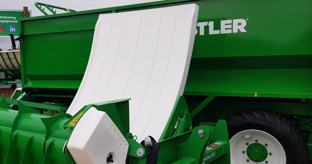 Plataforma alimentador de pacas sin cadena Chainless Hustler