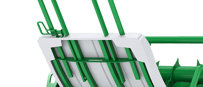 Bale string tie points
