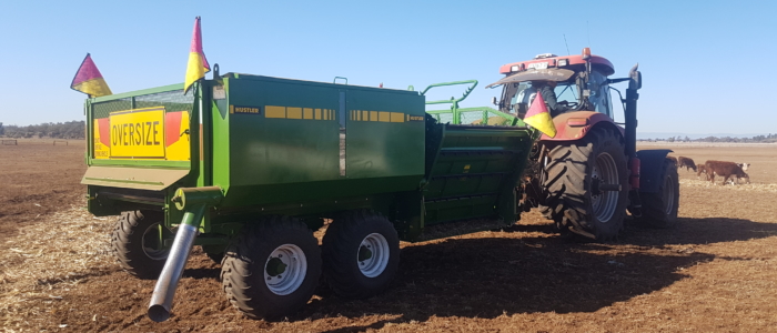 Grain Bin - Hustler feeding out Australia