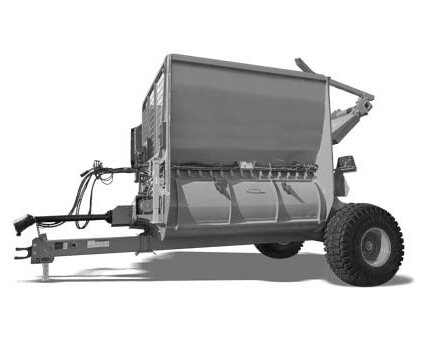 flail type bale processor
