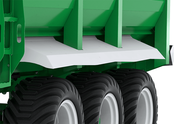 Built in tapered mudguards fenders