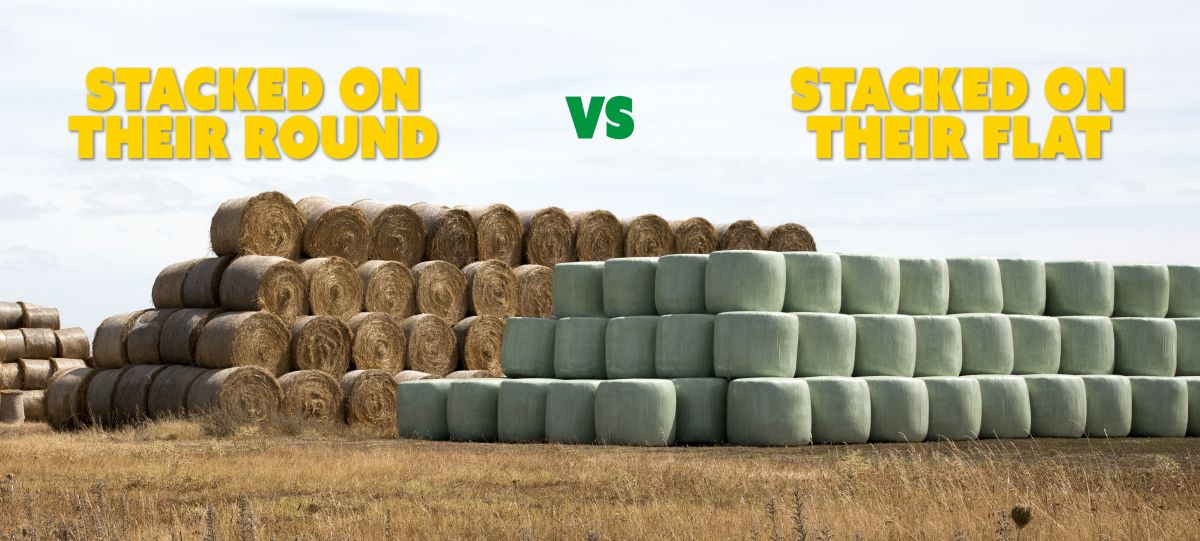 How Should Round Balage Bales or Dry Hay be Stored? Hustler Equipment