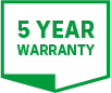 5 year warranty light RGB