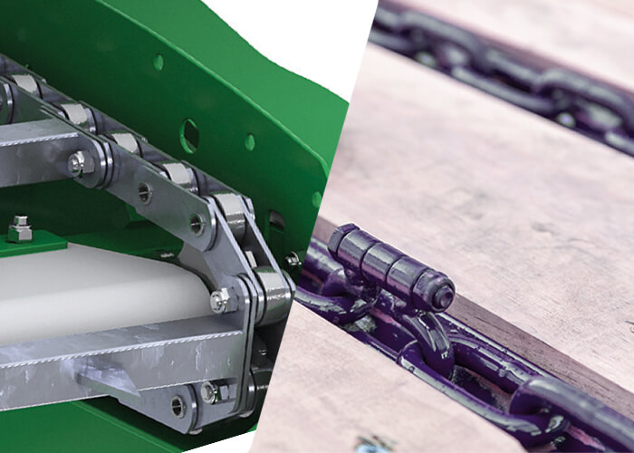link versus roller chain silage wagon